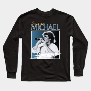 George michael///original retro Long Sleeve T-Shirt